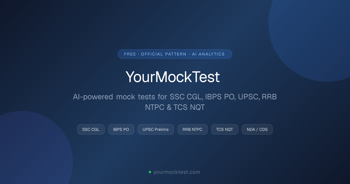 AI Mock Tests for Indian Competitive Exams